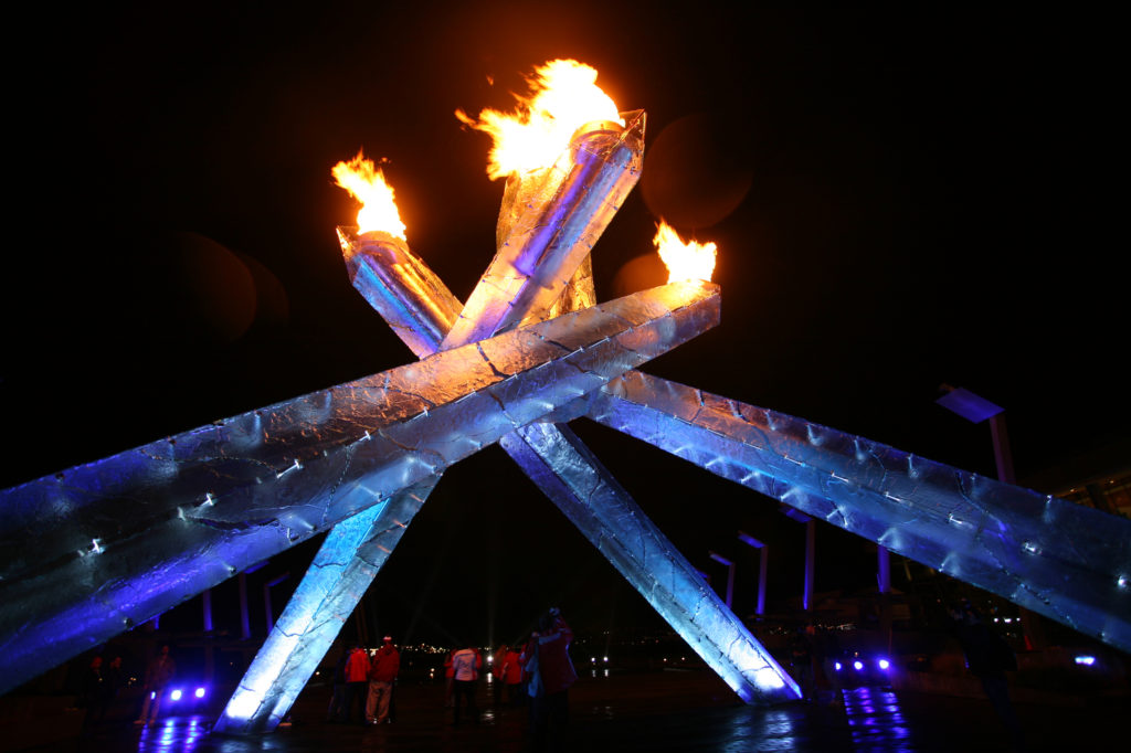 The 2010 Vancouver Olympics Cauldron is burning bright!